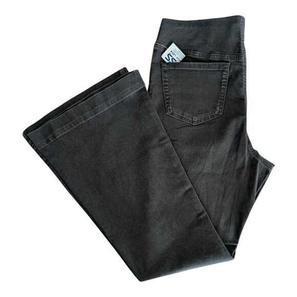 INC International Concepts Pants - INC International Concepts Women's High Rise Flared Pull On Pants Black 14 NWT